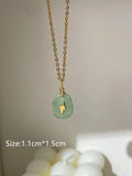 Daisy Natural Stone Hollow Eyes Pendant Water Drop