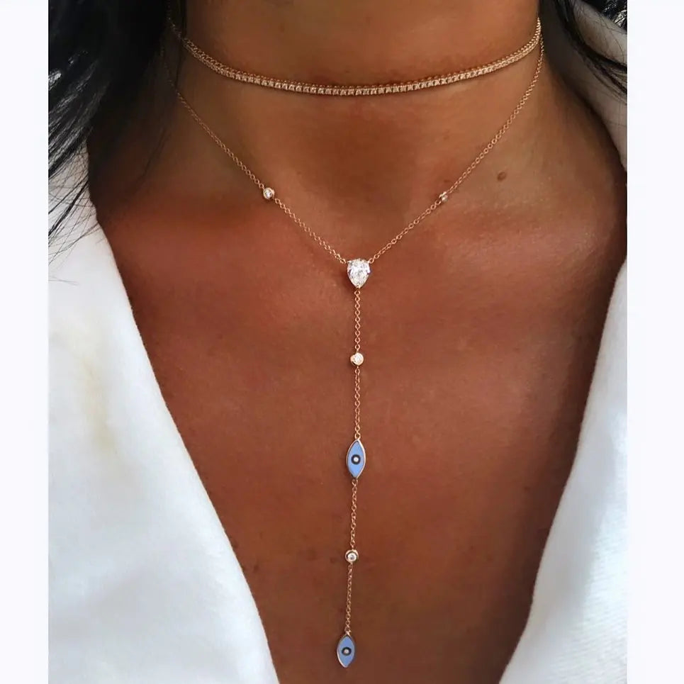 evil eye charm necklaces