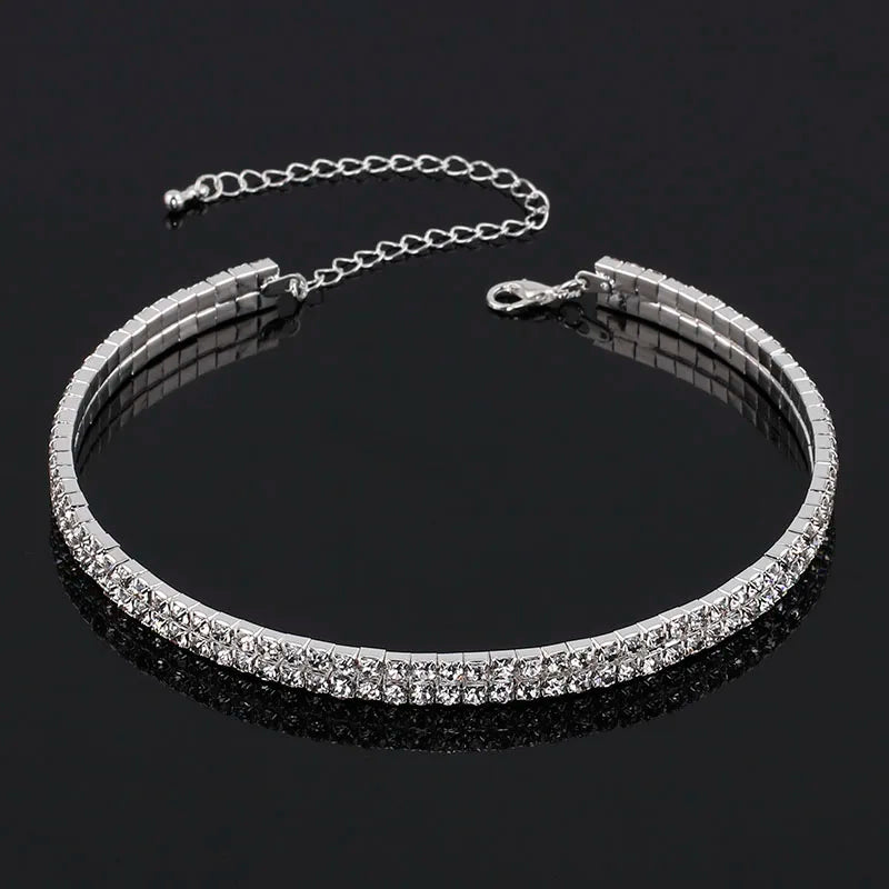 Crystal Rhinestone Choker Necklace
