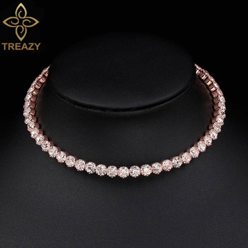 Crystal Rhinestone Choker Necklace