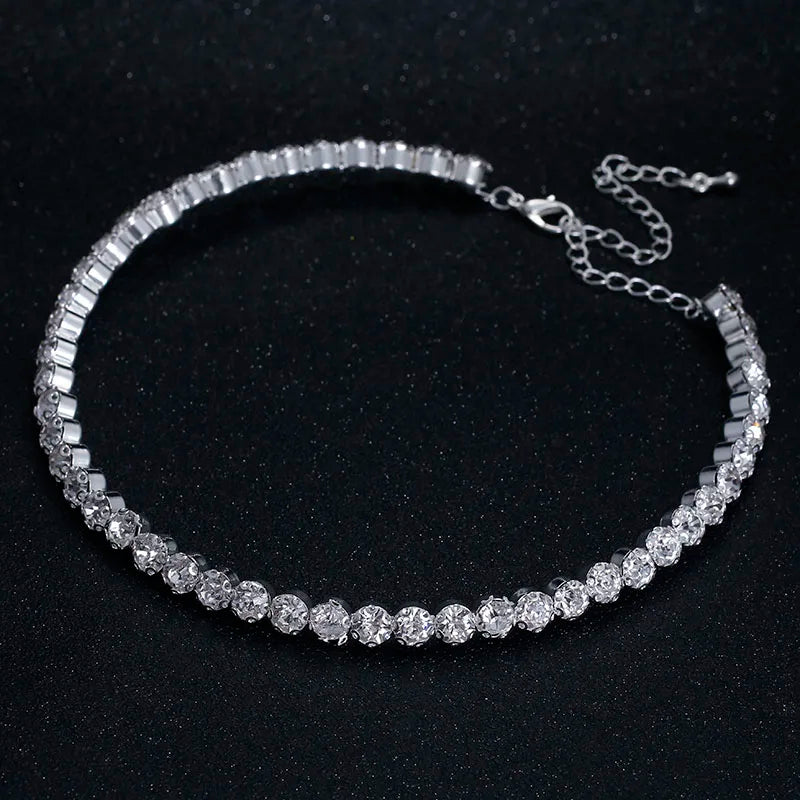 Crystal Rhinestone Choker Necklace