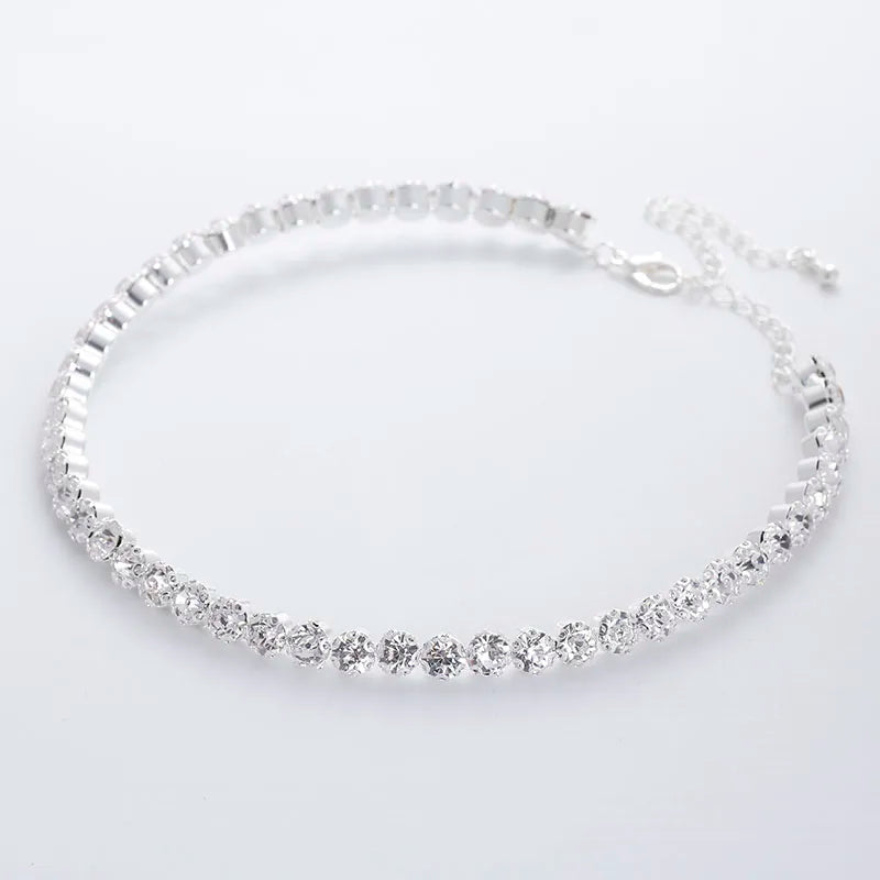 Crystal Rhinestone Choker Necklace