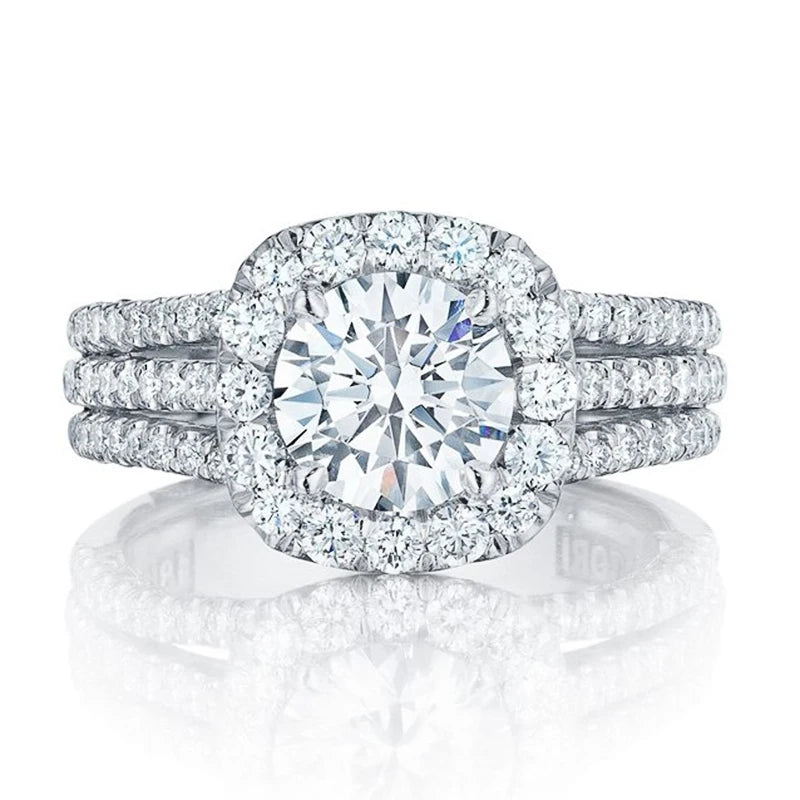 Silver Color ring Cubic zirconia