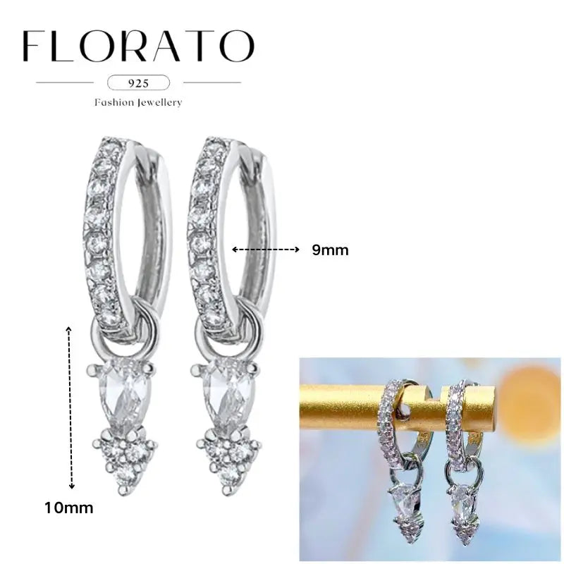 Earrings Chain Tassel Pendant Zircon