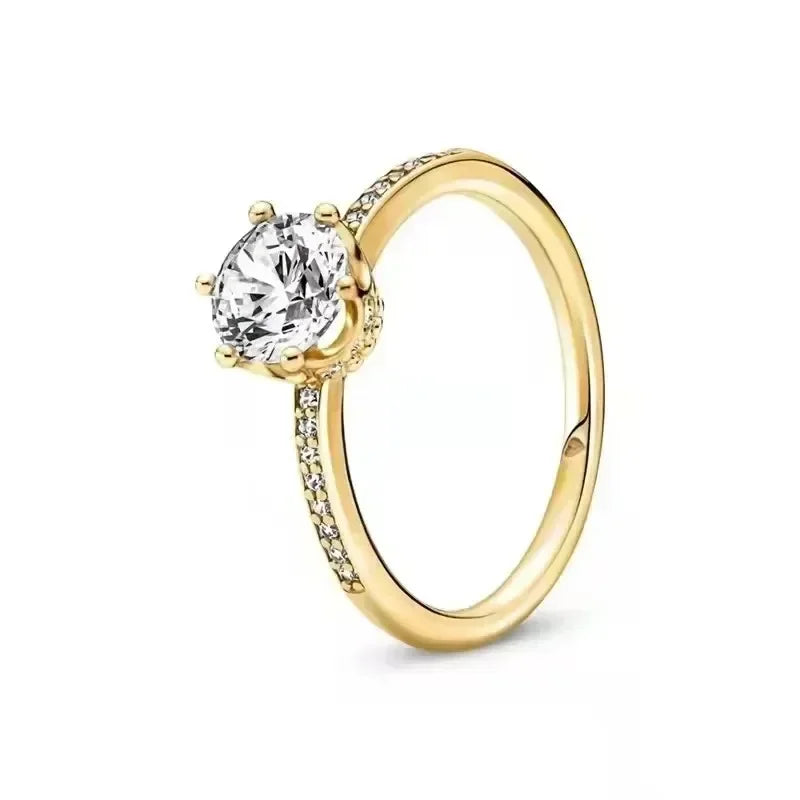 925 sterling silver exquisite gold series ring