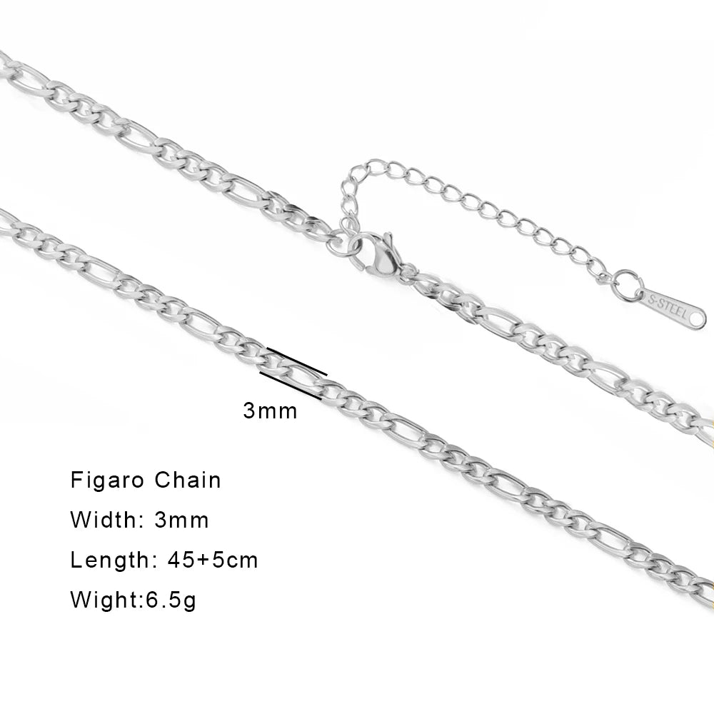 Gold Color Chain Necklace Women Minimalist Cuban Paperclip