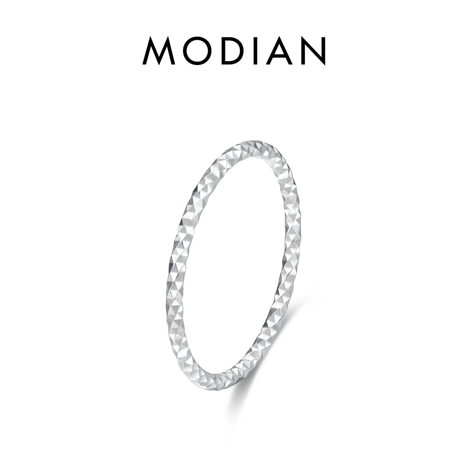 Sterling Silver Stackable Ring Classic Wave Geometric