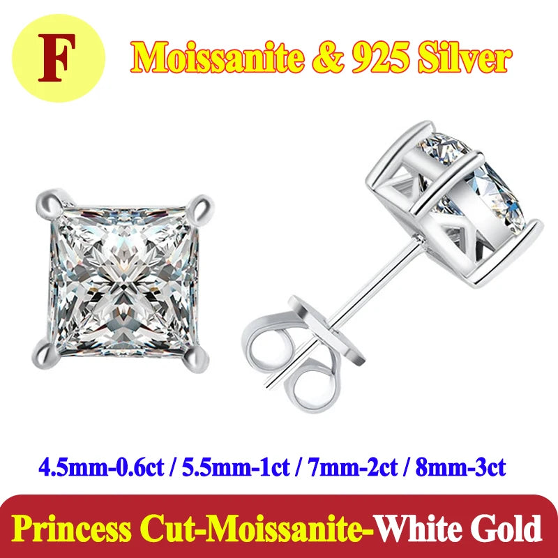 Luxury 0.5-3 Carats Marquise Heart Pear Moissanite Women Diamond Earring