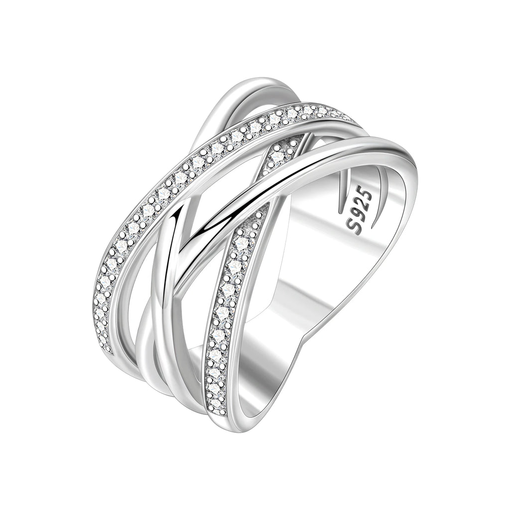 Original 925 Sterling Silver Simple Colorful Zircon