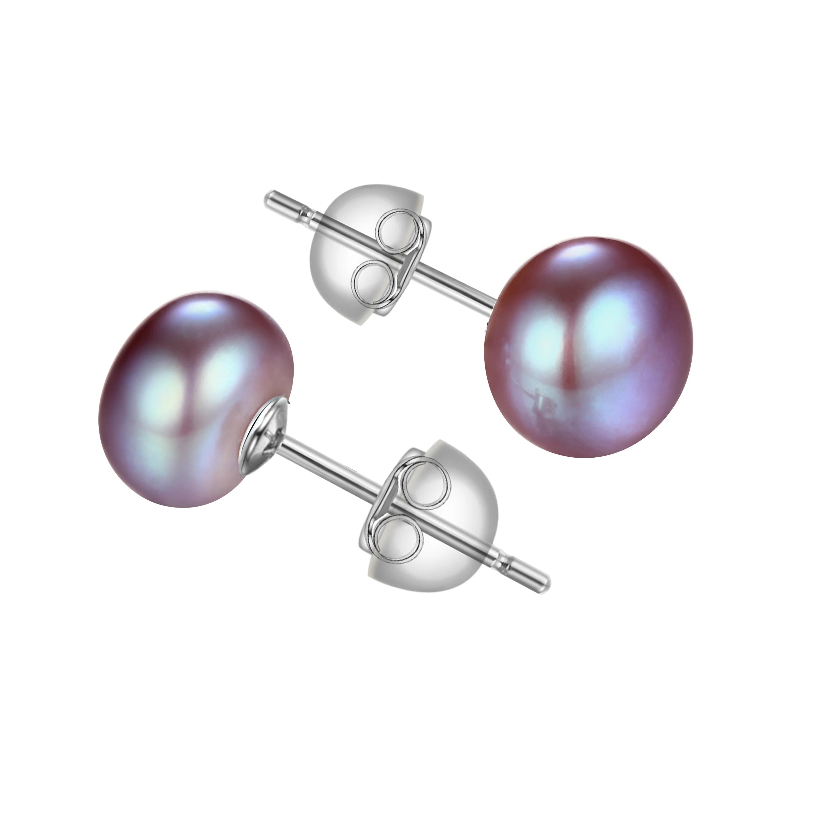 925 Sterling Sliver Earring Cultured White Pearl