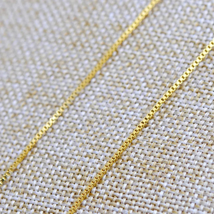 Necklace 24K Gold - Shiny links,
