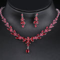 Emmaya Exquisite Jewelry Sets  Cubic Zircon Stud Earrings & Necklace