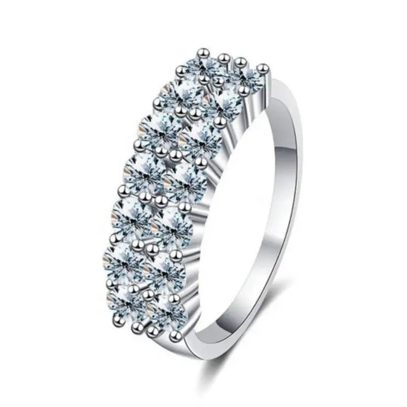 1.4ct Moissanite Diamond Ring for Women 925 Sterling Sliver