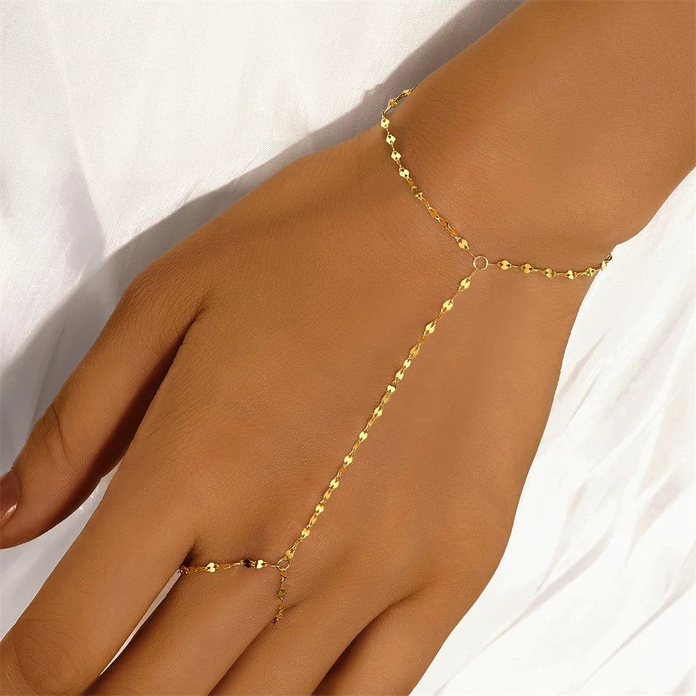 Sterling Silver INS Horse's Eye Zircon Charm Bracelet