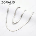 Gold Fine 4MM Blade Flat Snake Chain Necklace