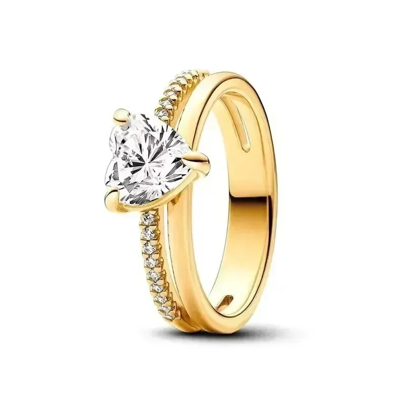 925 sterling silver exquisite gold series ring