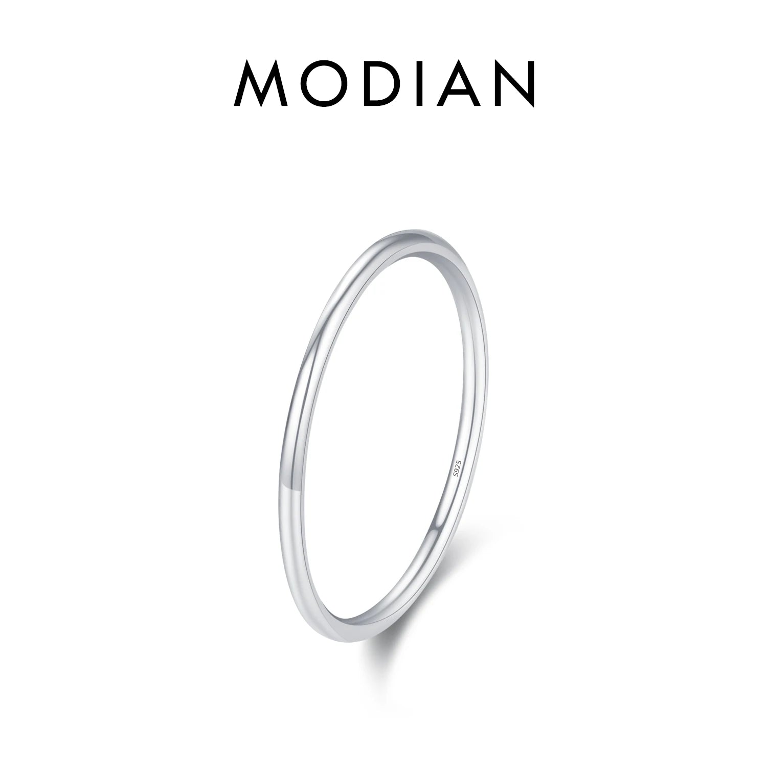 Sterling Silver Stackable Ring Classic Wave Geometric