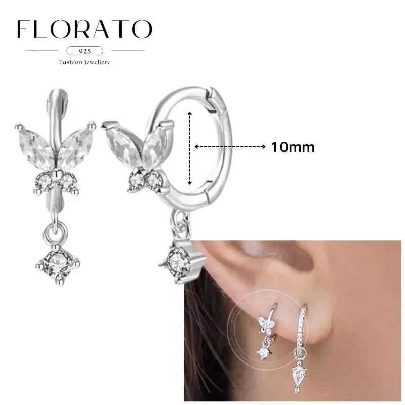 Earrings Chain Tassel Pendant Zircon