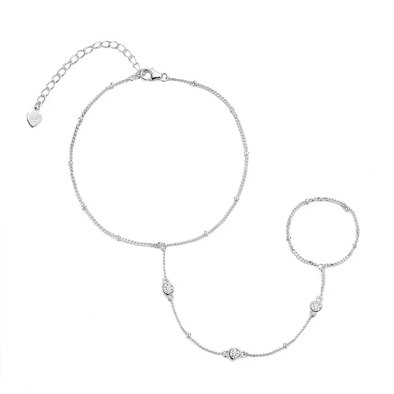 3MM Moissanite Bracelet 925 Sterling Silver Plated 18K
