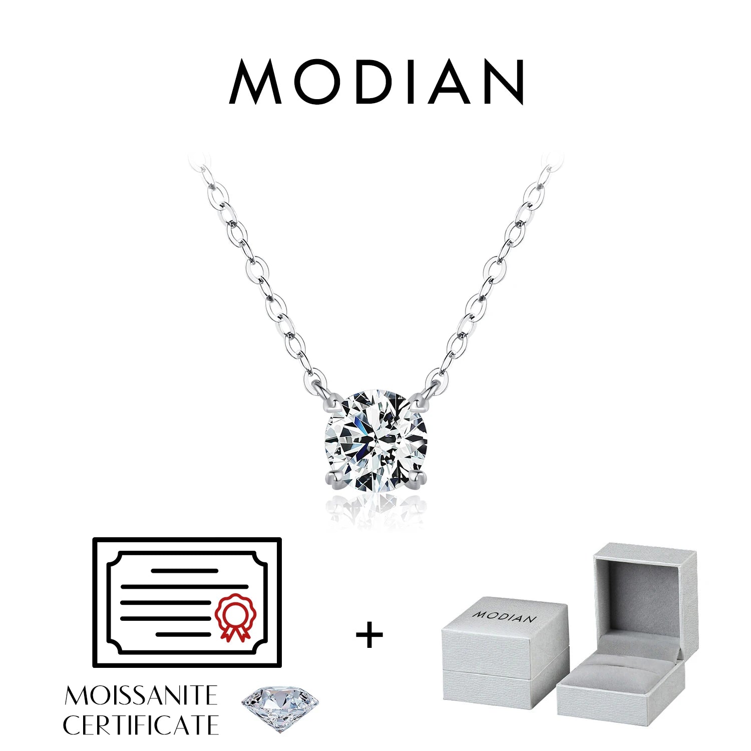 Square & Round Halo Moissanite 925 Sterling Silver Pendant