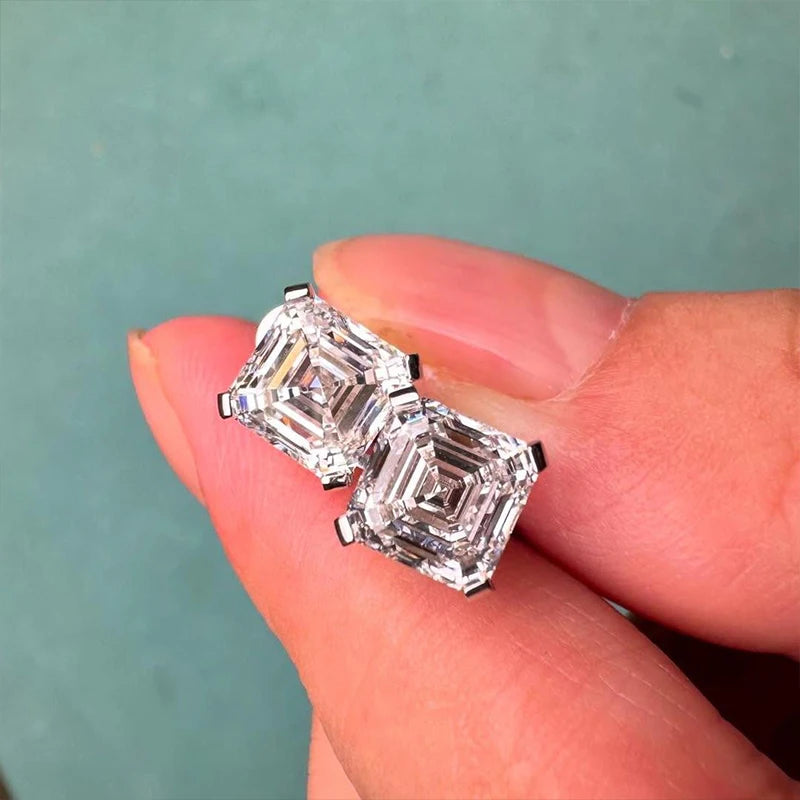 Luxury 0.5-3 Carats Marquise Heart Pear Moissanite Women Diamond Earring