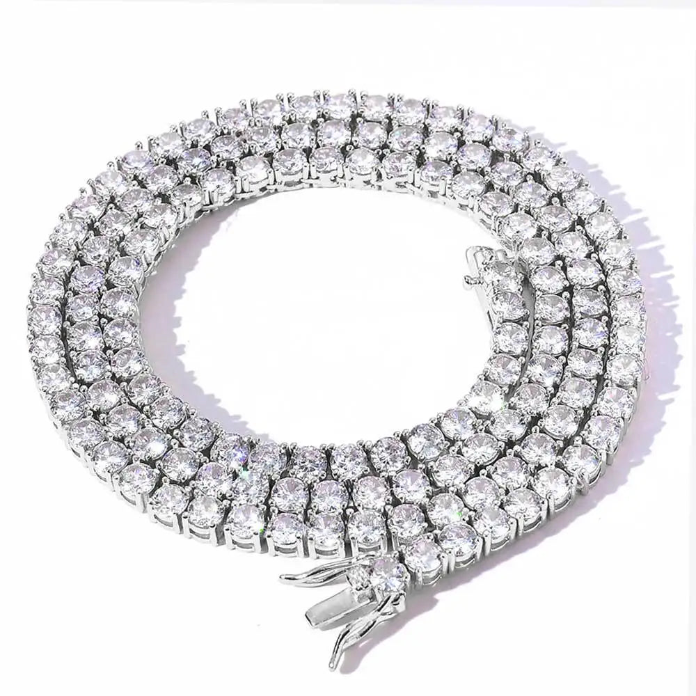 2mm Moissanite Tennis Bracelet Original s925 Sterling Silver Plated 18k White Gold