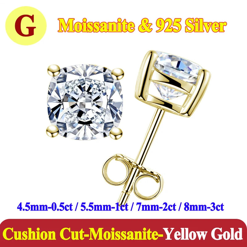 Luxury 0.5-3 Carats Marquise Heart Pear Moissanite Women Diamond Earring