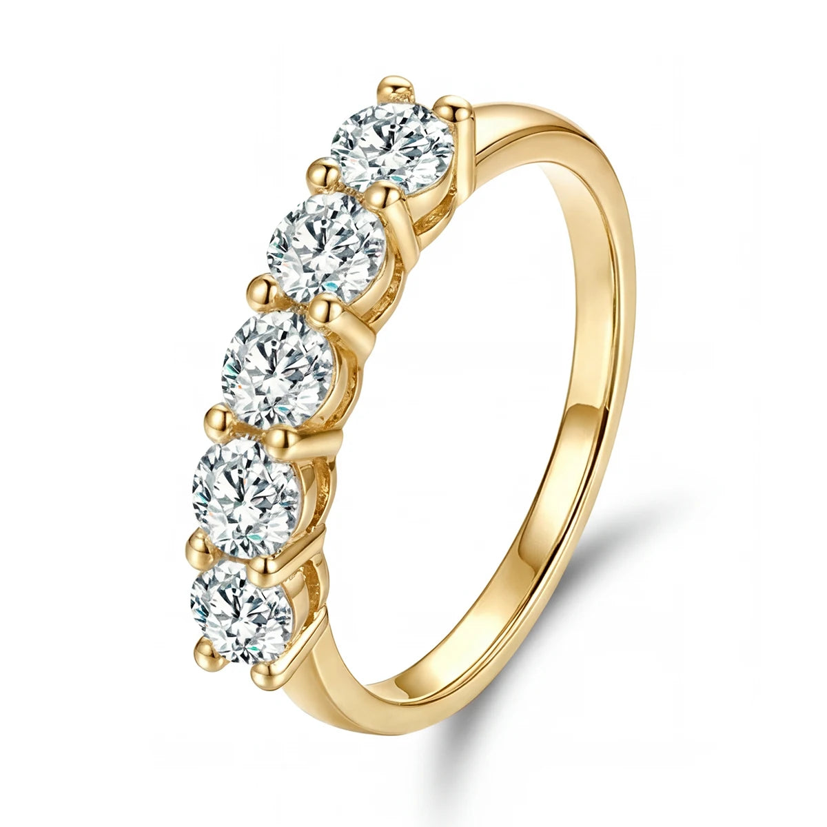 925 Sterling Silver Gorgeous Shiny Round Zircon Ring