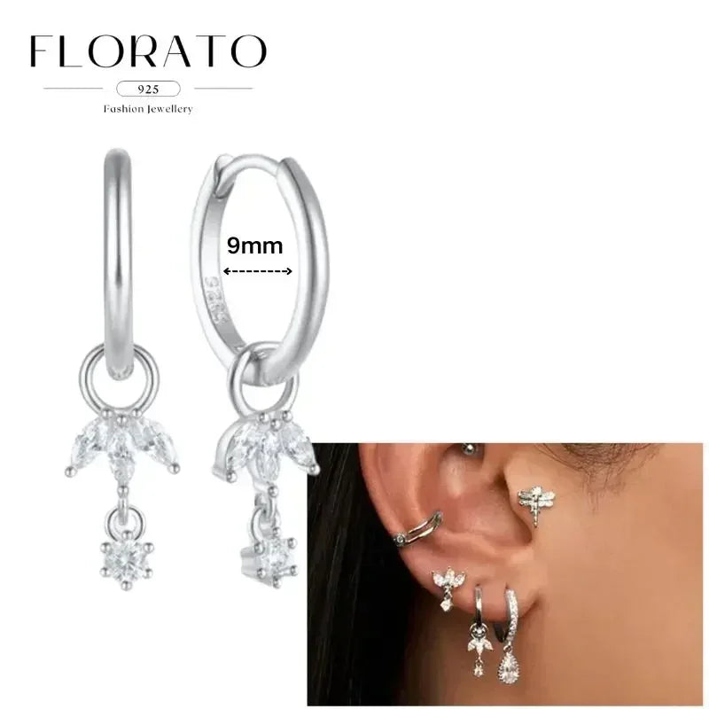 Earrings Chain Tassel Pendant Zircon
