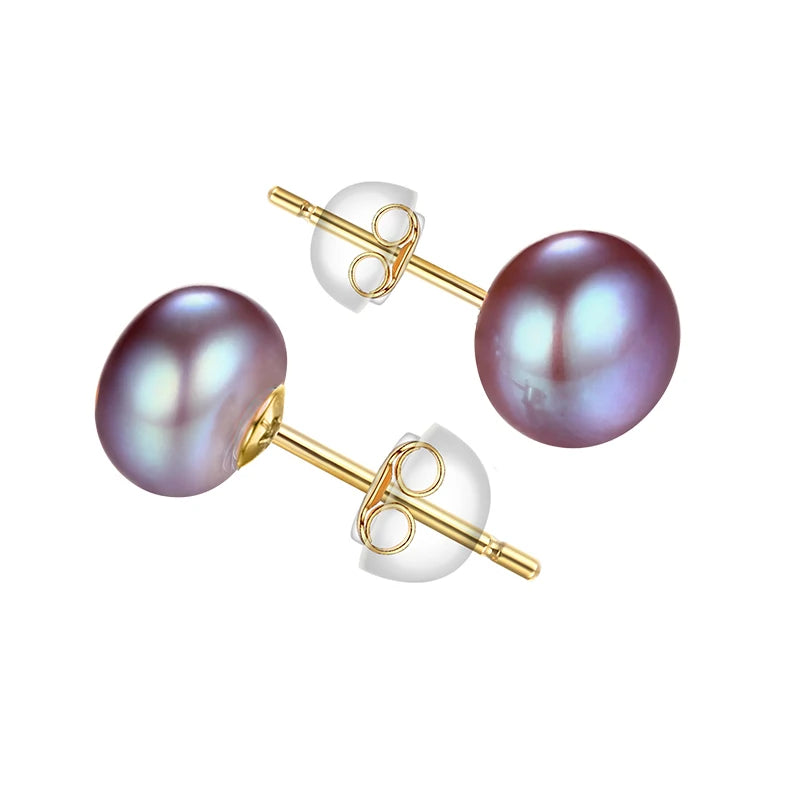 925 Sterling Sliver Earring Cultured White Pearl