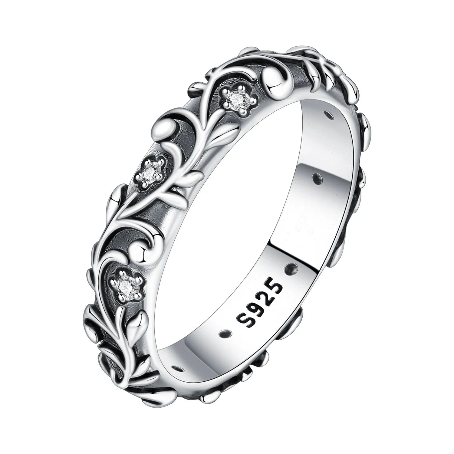 Original 925 Sterling Silver Simple Colorful Zircon