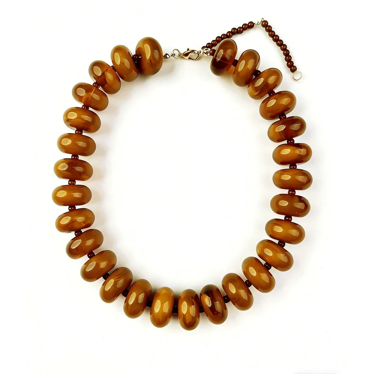 Bohemian Fashion Casual Dopamine Resin Bead Necklace Charms Chunky