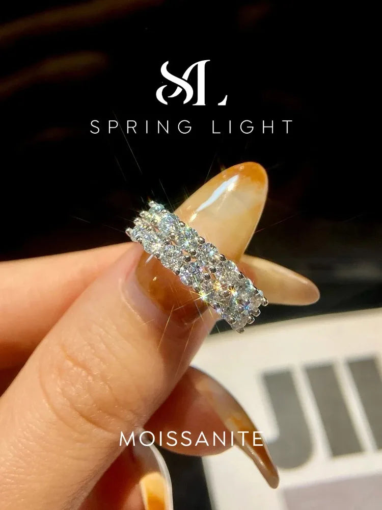 1.4ct Moissanite Diamond Ring for Women 925 Sterling Sliver