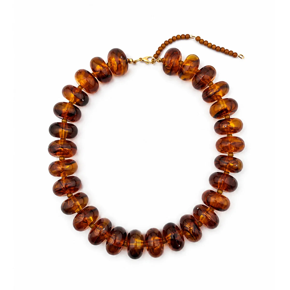 Bohemian Fashion Casual Dopamine Resin Bead Necklace Charms Chunky