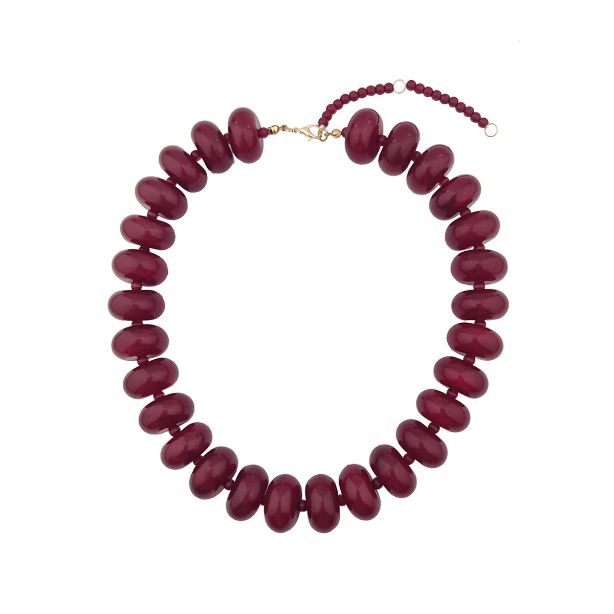 Bohemian Fashion Casual Dopamine Resin Bead Necklace Charms Chunky