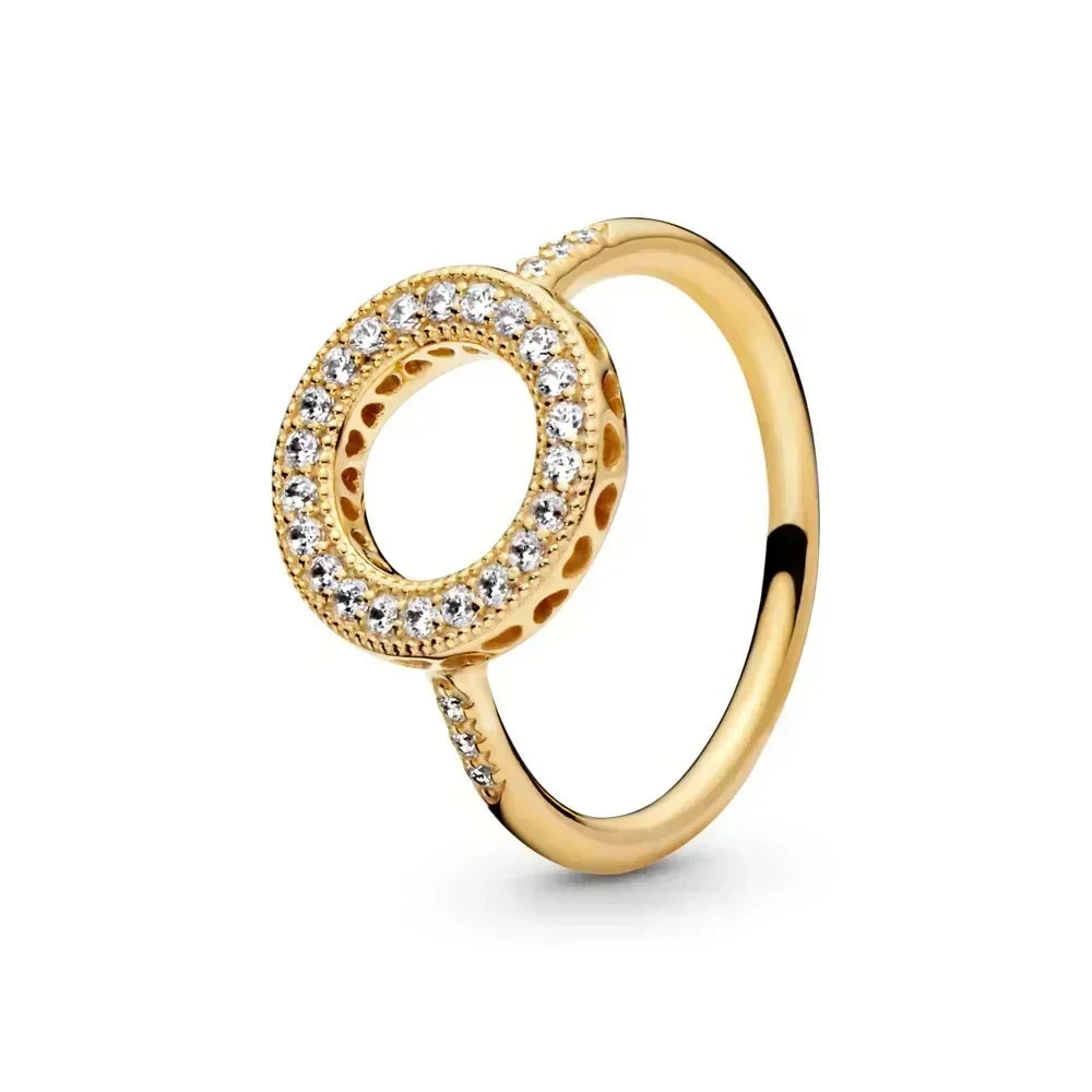 925 sterling silver exquisite gold series ring