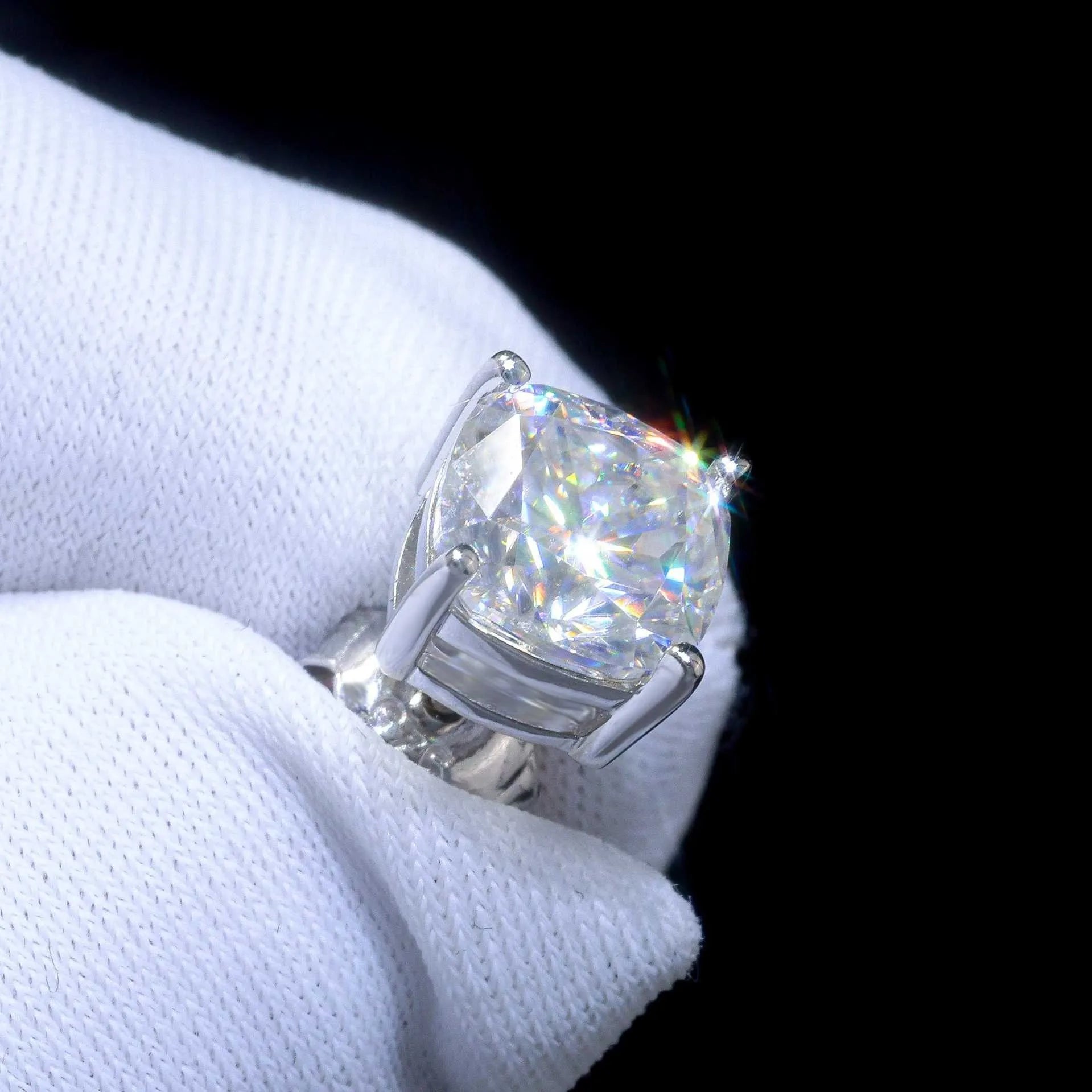 Luxury 0.5-3 Carats Marquise Heart Pear Moissanite Women Diamond Earring