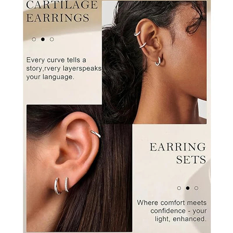 Sterling Silver Hoop Earrings