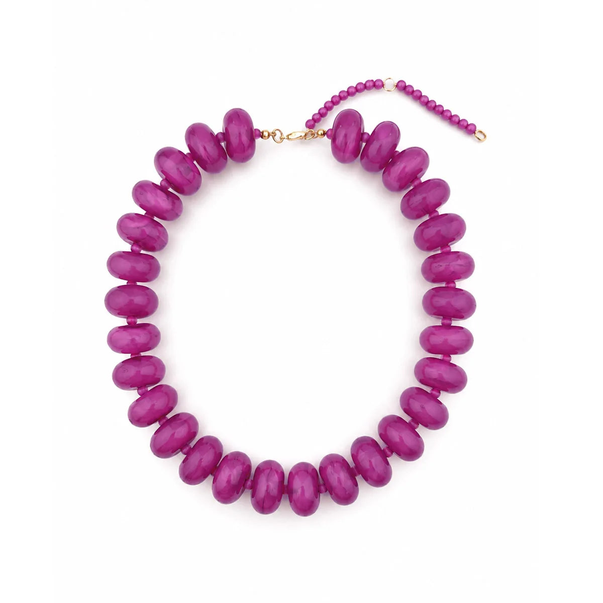 Bohemian Fashion Casual Dopamine Resin Bead Necklace Charms Chunky
