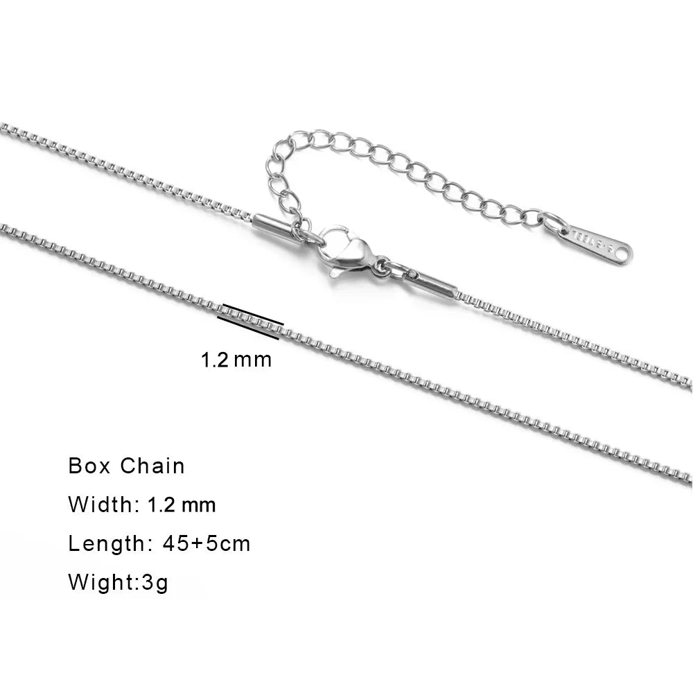 Gold Color Chain Necklace Women Minimalist Cuban Paperclip