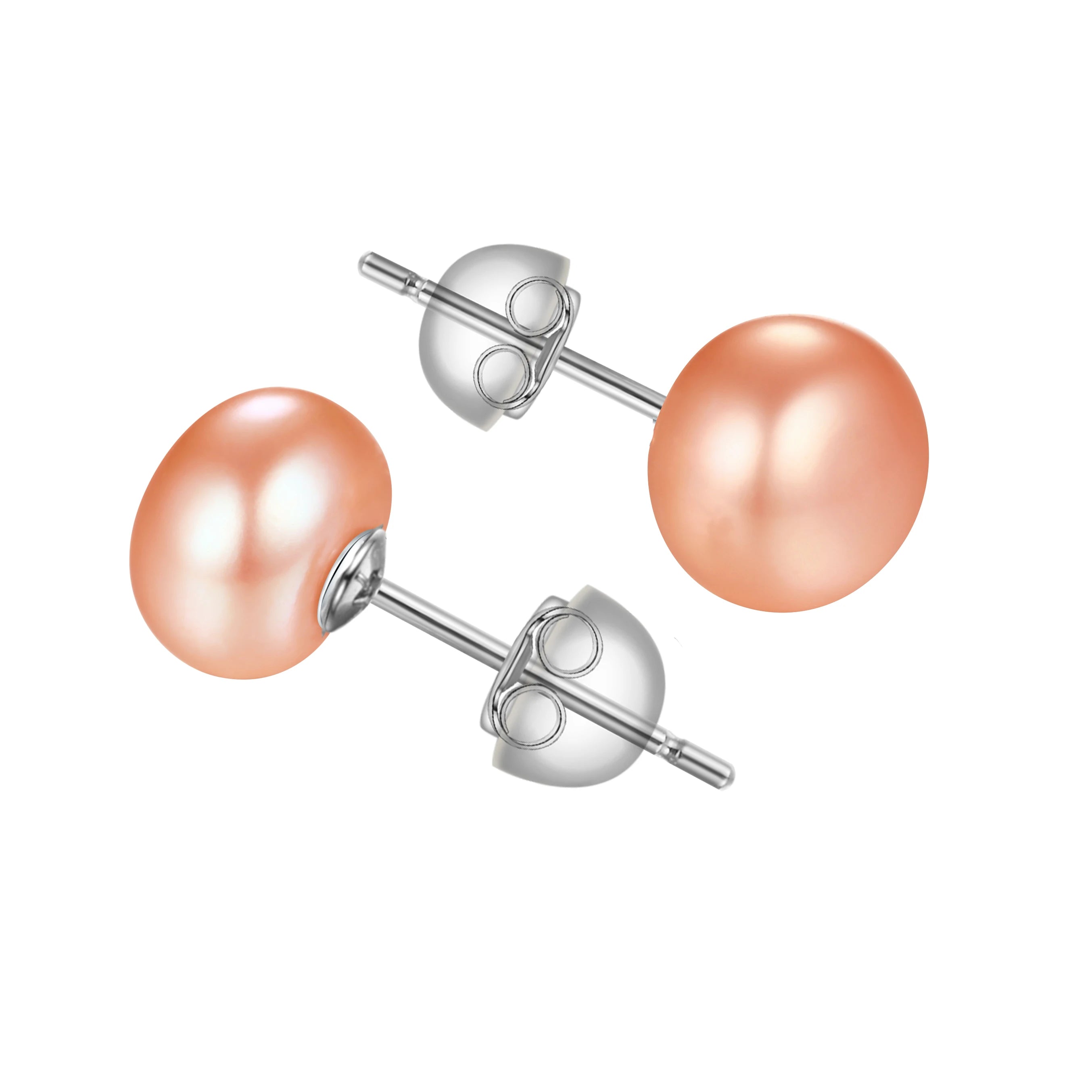 925 Sterling Sliver Earring Cultured White Pearl