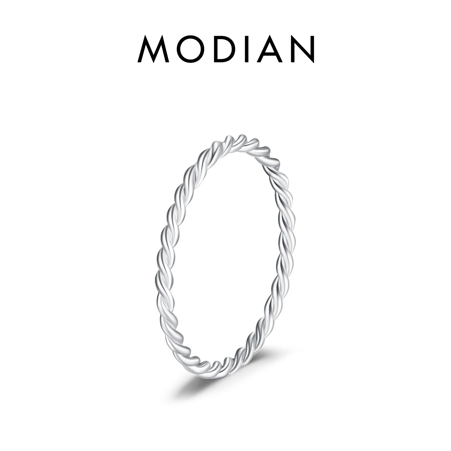 Sterling Silver Stackable Ring Classic Wave Geometric