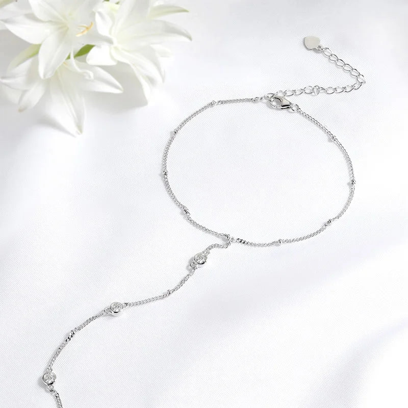 3MM Moissanite Bracelet 925 Sterling Silver Plated 18K