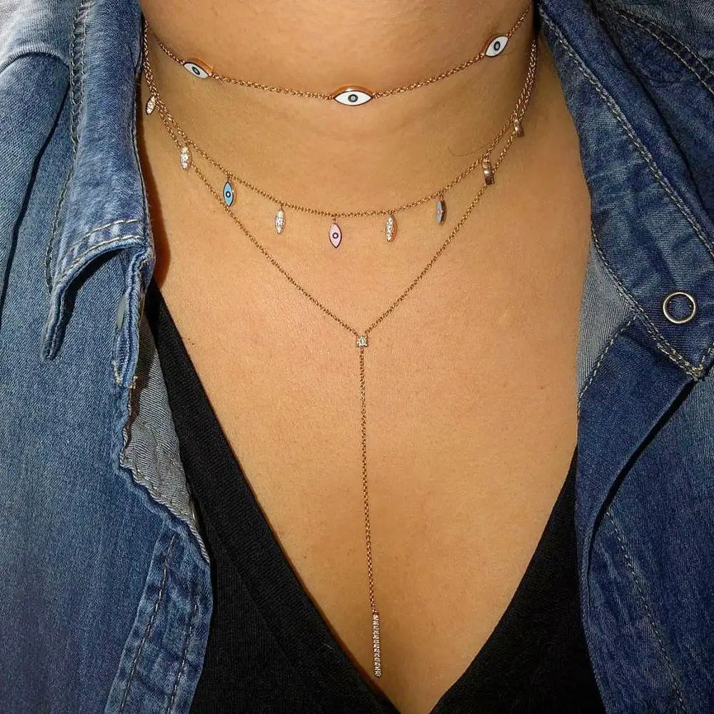 evil eye charm necklaces