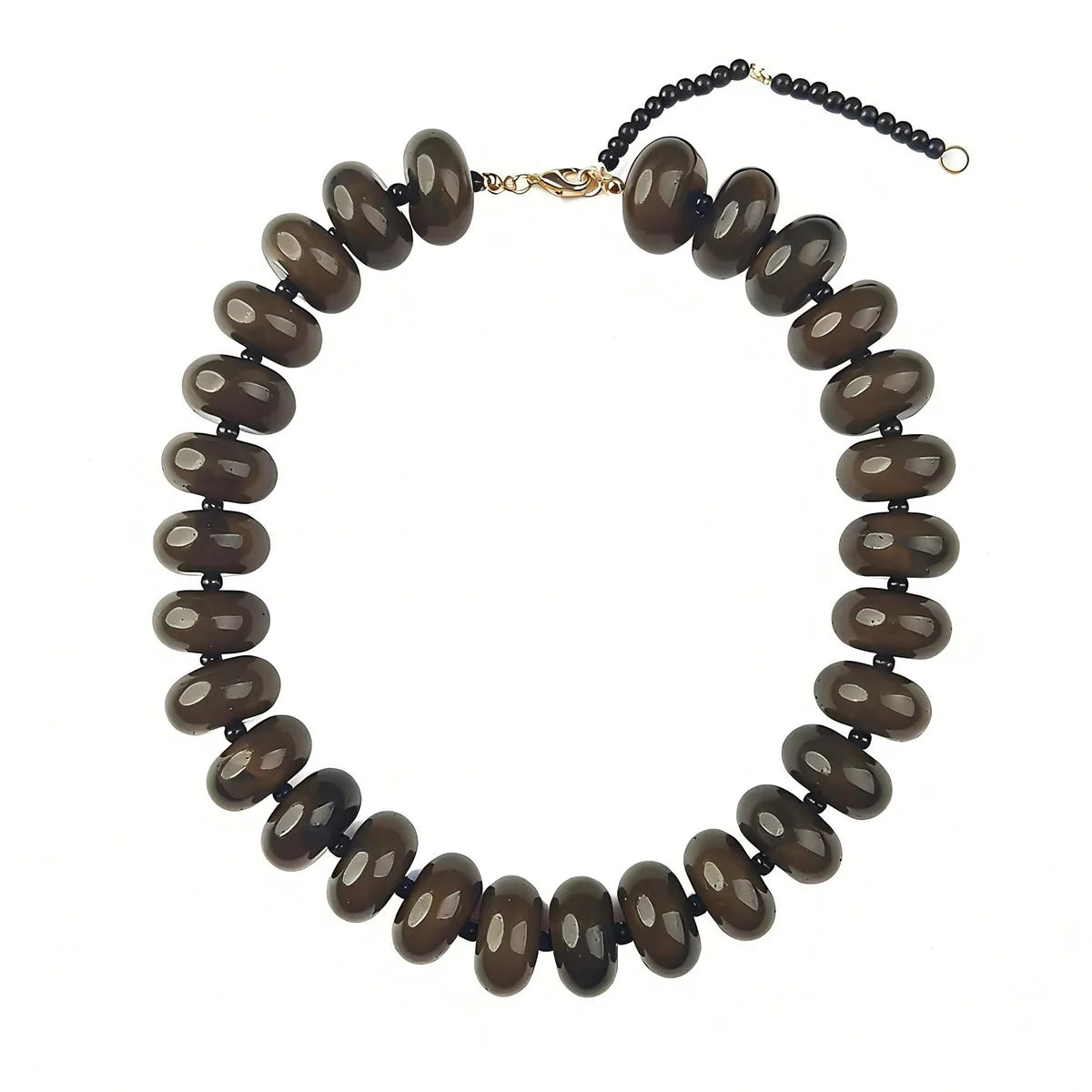 Bohemian Fashion Casual Dopamine Resin Bead Necklace Charms Chunky