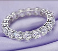 Luxury 925 Sterling SILVER Oval Square Simulated Diamond Rings