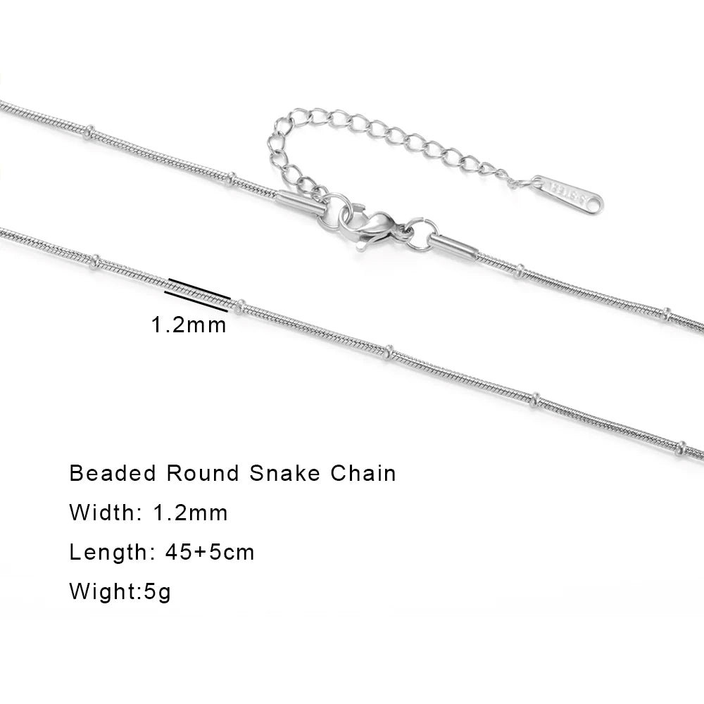 Gold Color Chain Necklace Women Minimalist Cuban Paperclip