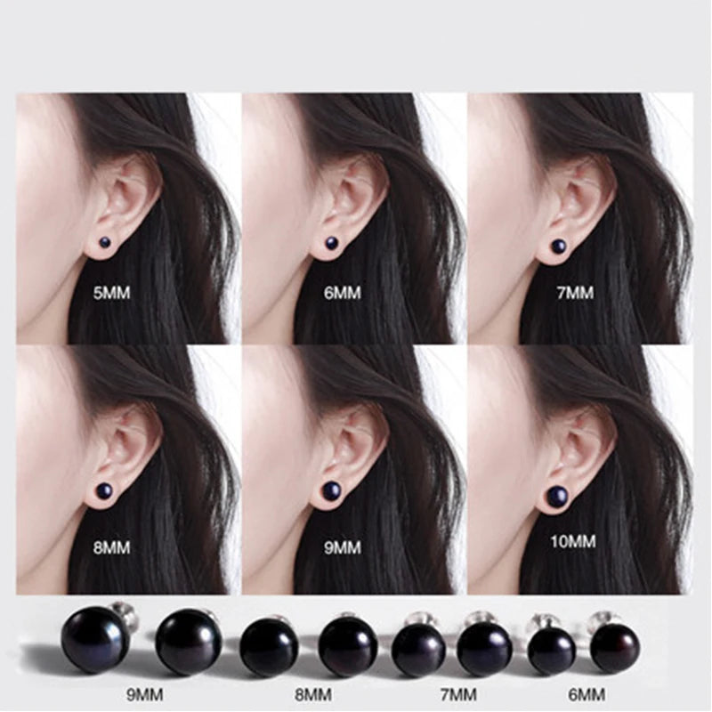925 Sterling Sliver Earring Cultured White Pearl
