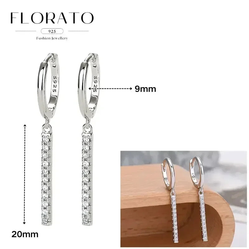 Earrings Chain Tassel Pendant Zircon