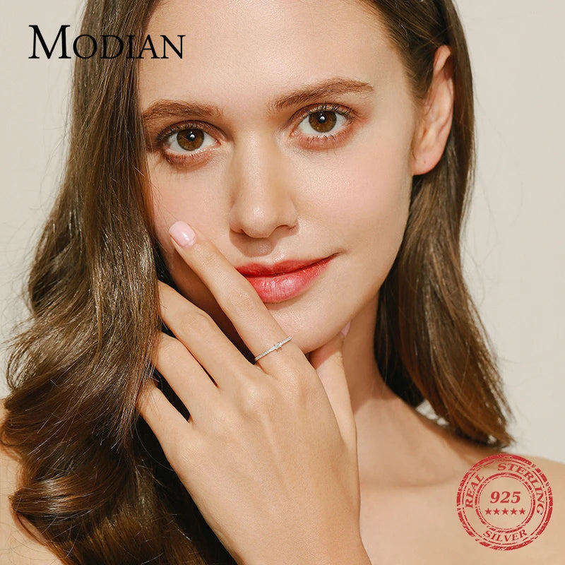 925 Sterling Silver Simple Square Clear CZ Charm